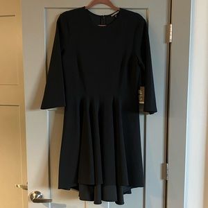 NWT High low fit and flare mini dress with 3/4 length sleeves